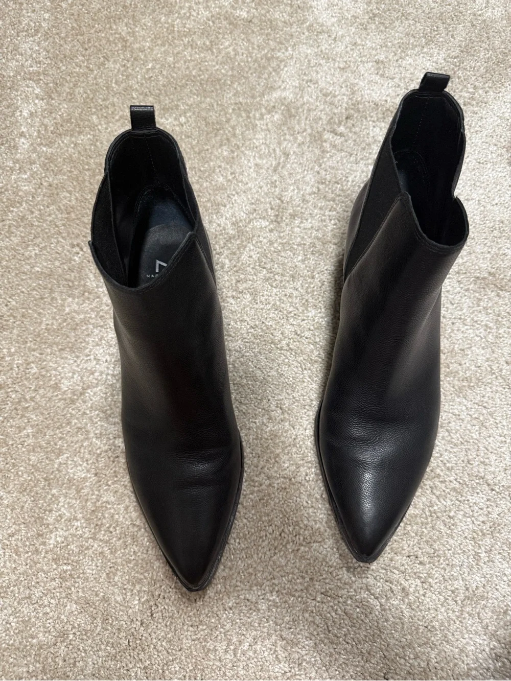 Marc Fisher Yale Pointy Toe Chelsea Leather Bootie